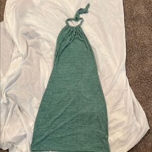 Green Halter Neck Dress